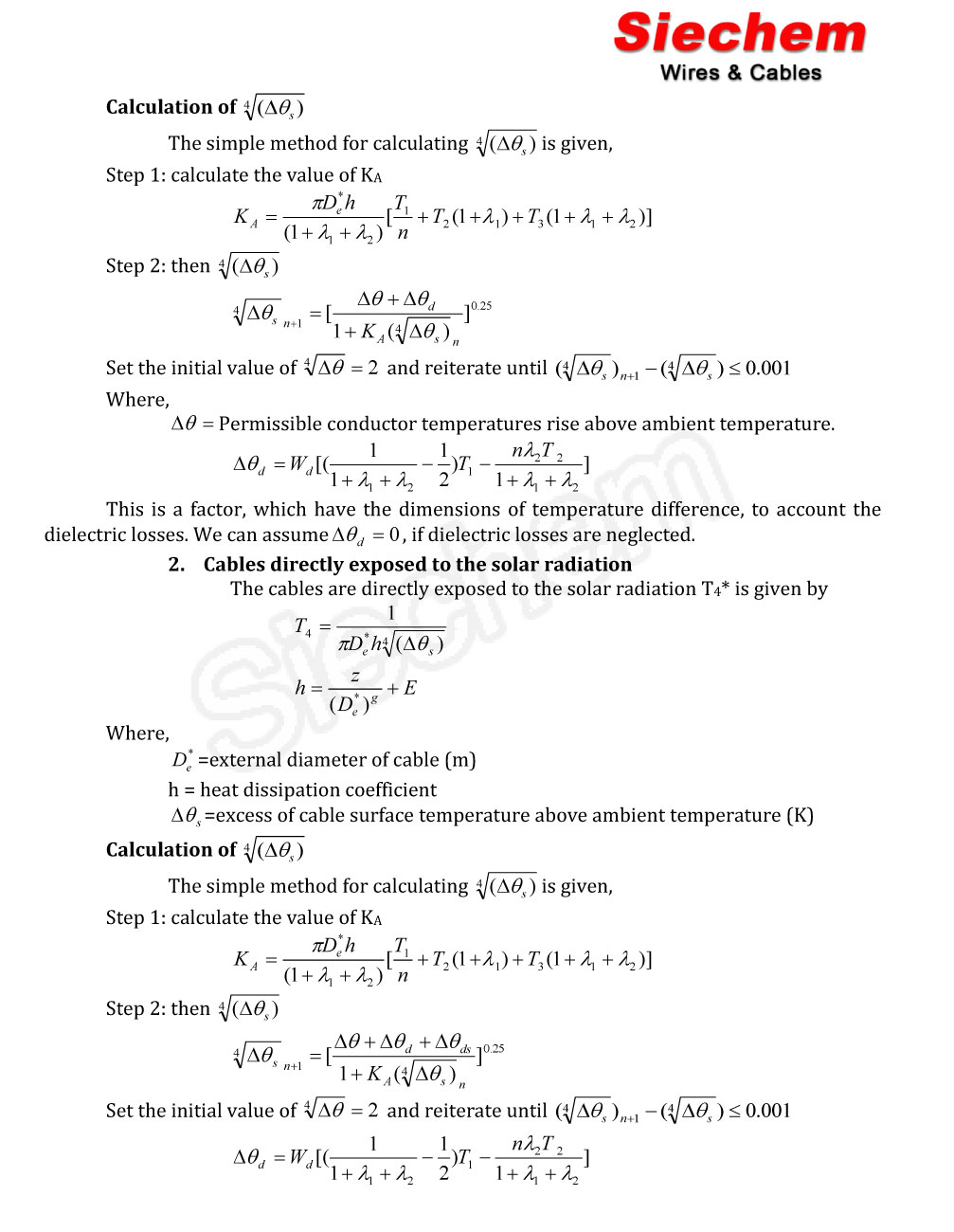 Current Carrying Capacity Calculation — page 7