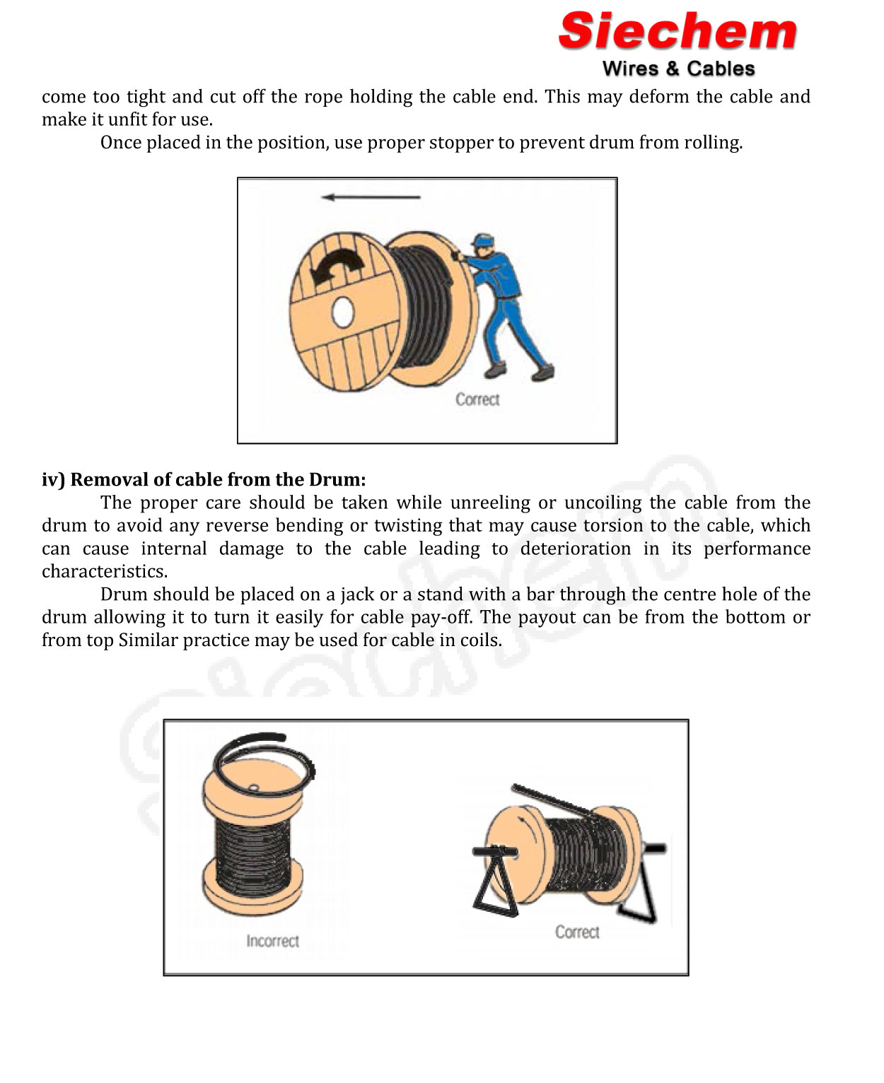 Cable Handling System — page 2