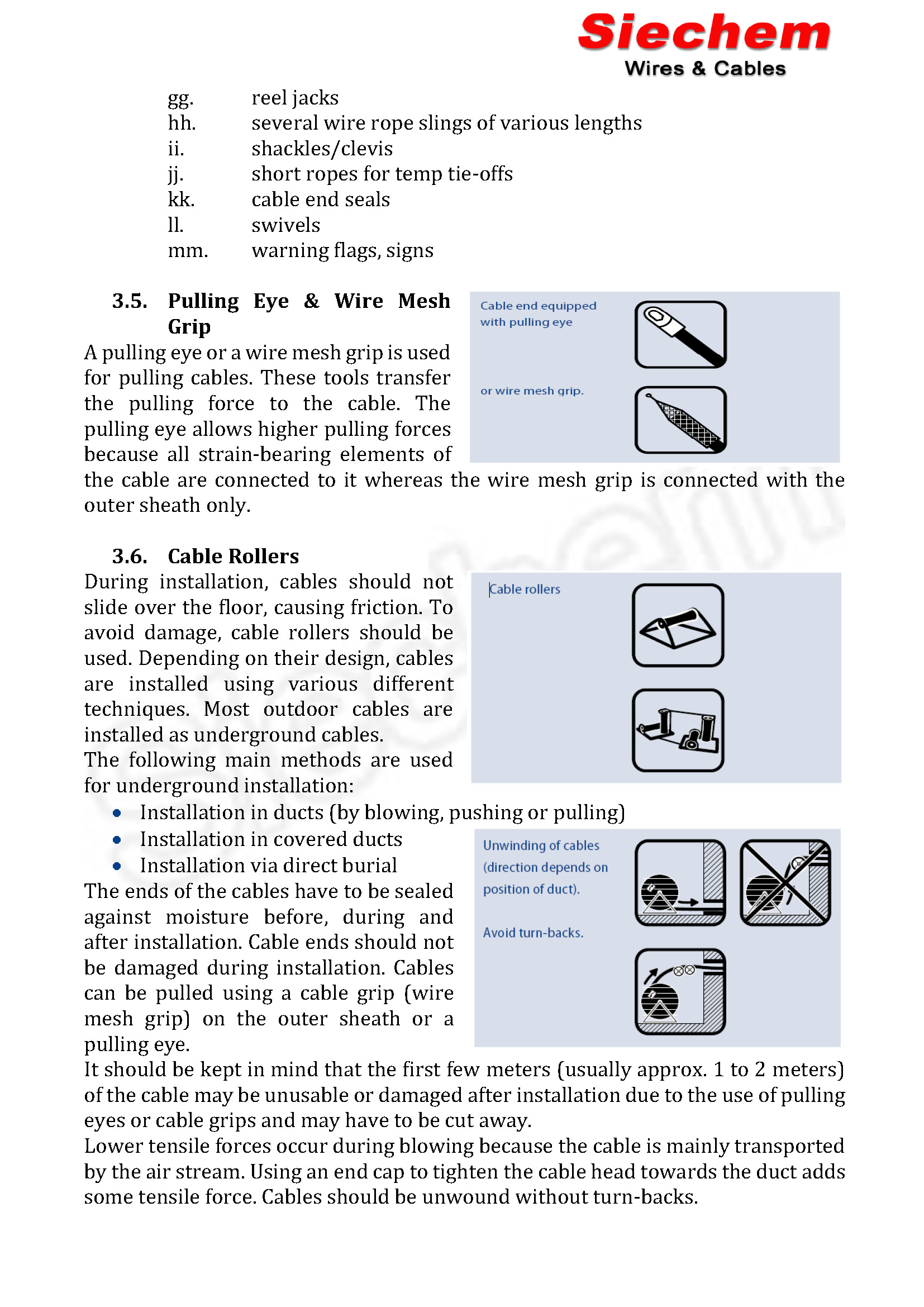 Cable Installation Procedure — page 7