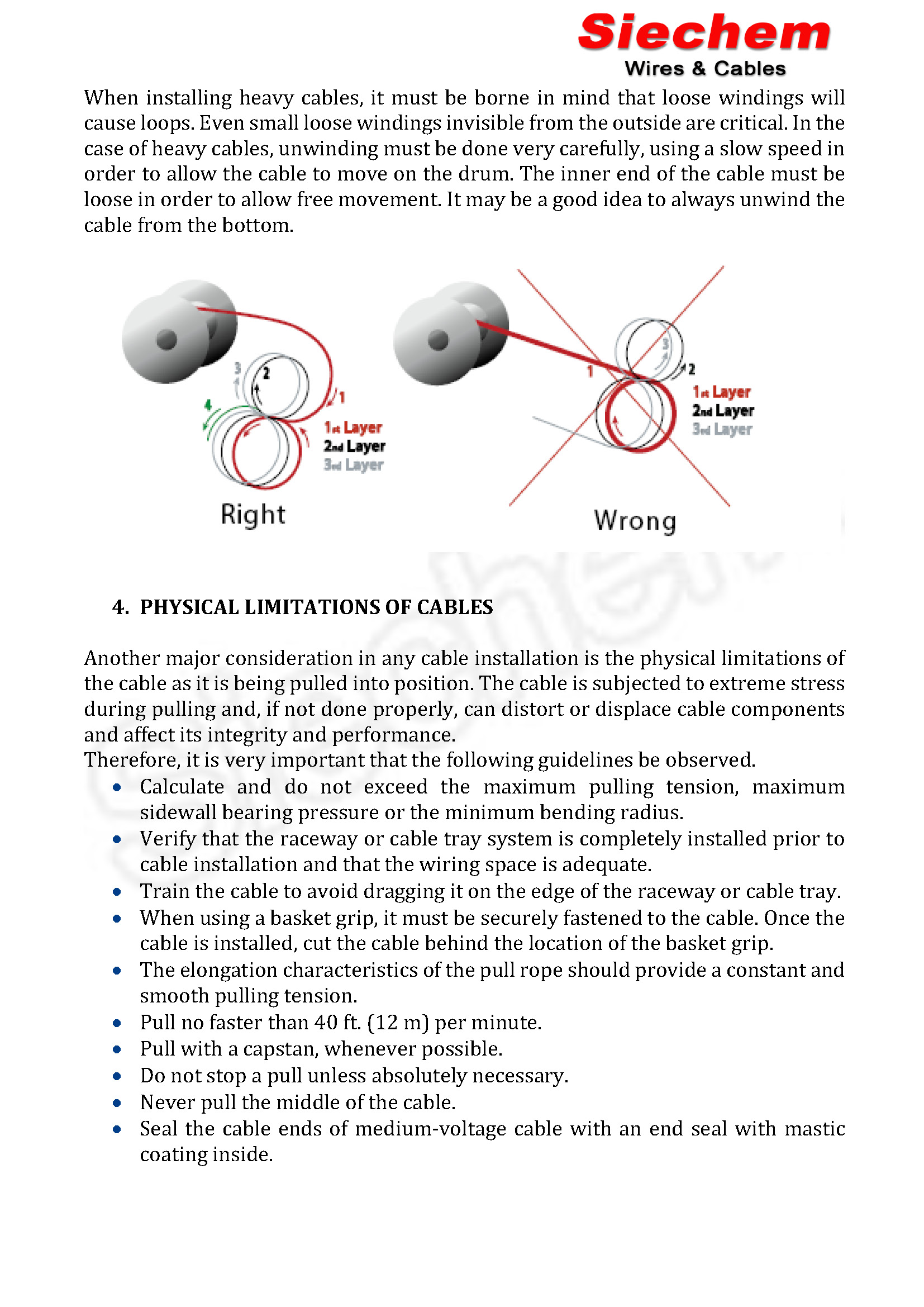 Cable Installation Procedure — page 10