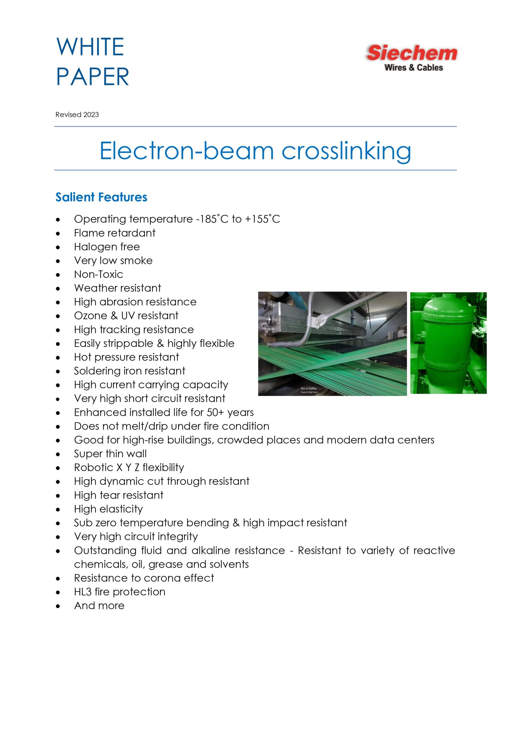 White Paper: Electron-Beam Crosslinking — page 1
