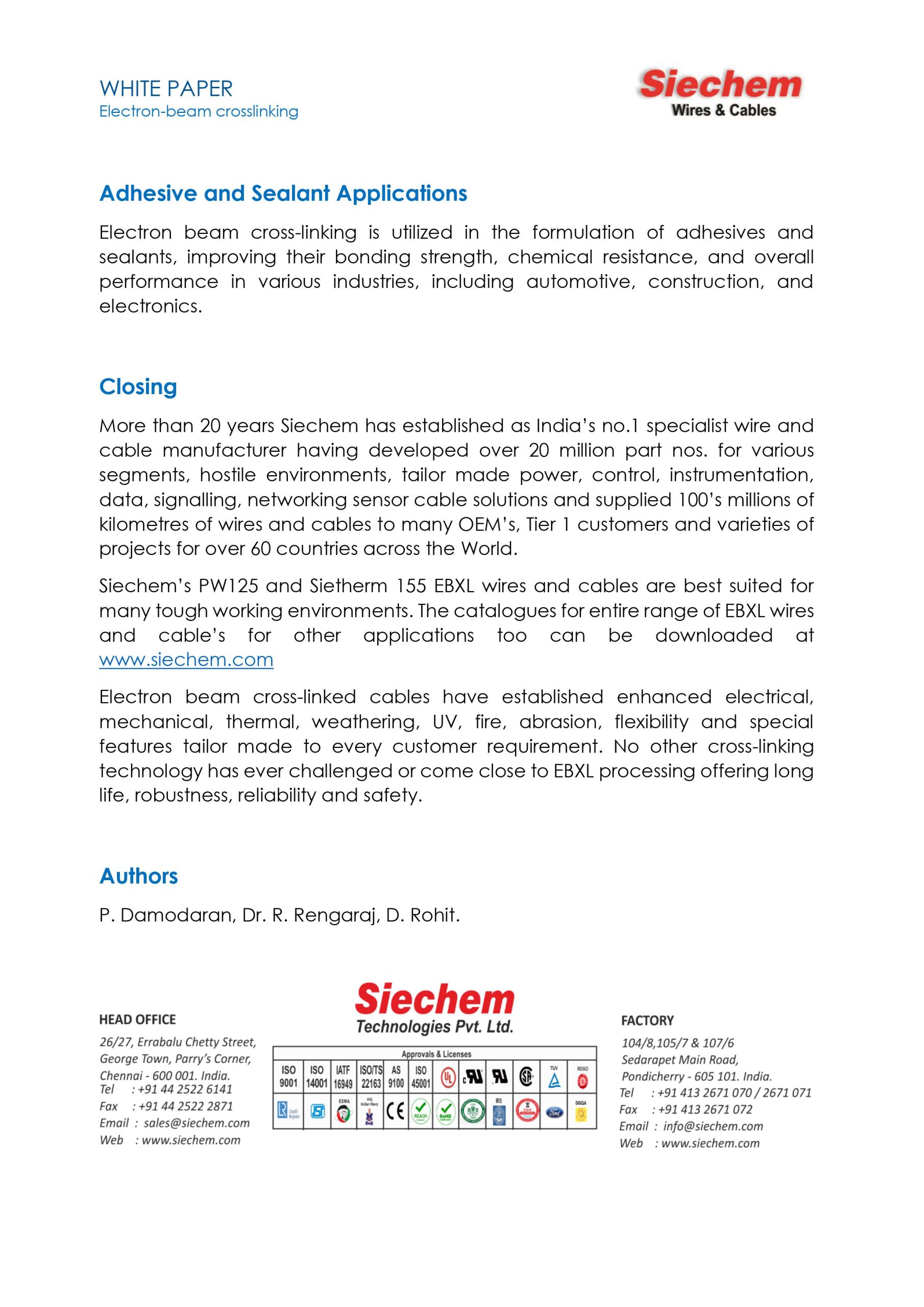 White Paper: Electron-Beam Crosslinking — page 12