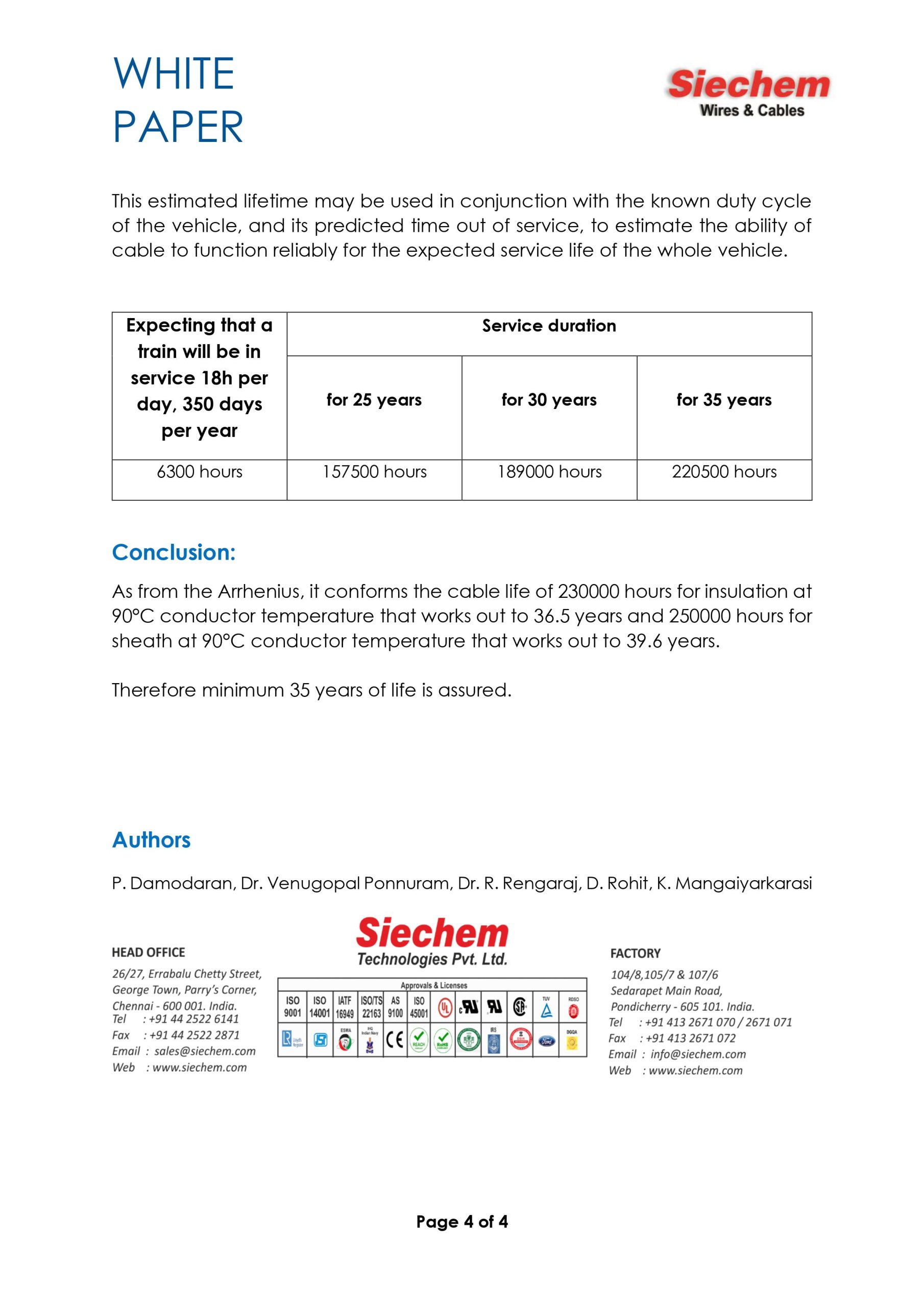 White Paper: Accelerated Ageing & Cable Life — page 4